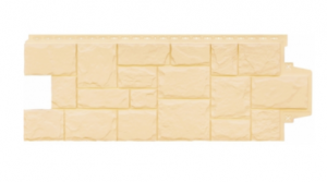 Фасадная панель Grand Line Крупный камень стандарт Бежевый